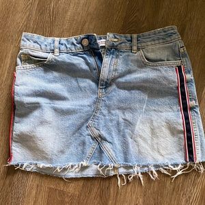 Zara denim mini skirt